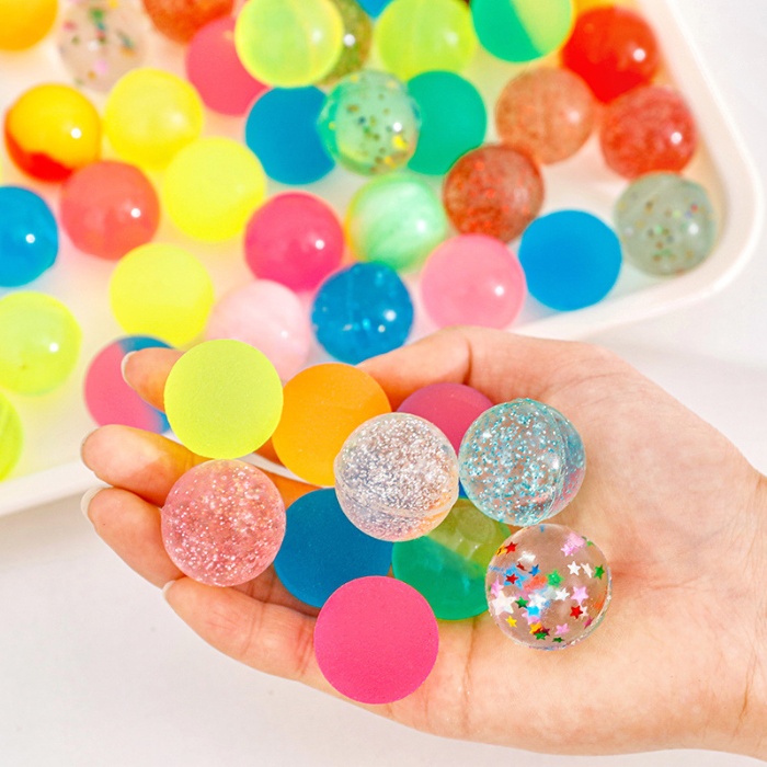 Colorful 25mm Bouncy Balls – Floating Rubber Jump Balls for Kids, Preschool Rewards & Party Favors