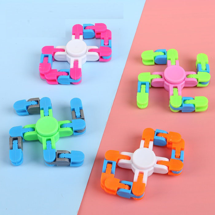 Transformable Fidget Spinner Chain Toy for Kids – Stress Relief Sensory Gadget – Wholesale Mechanical Finger Spinner Gift