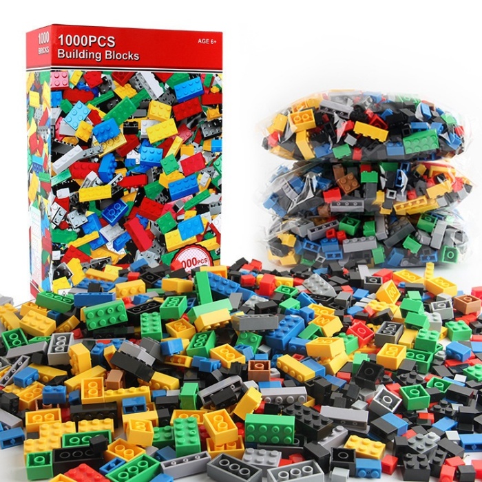 1000PCS Small Building Bricks Bulk Set – Compatible with LEGO, DIY Creative Construction Toy for Kids